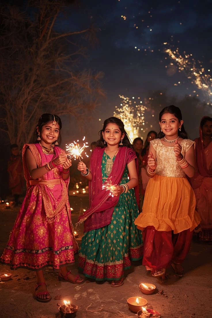 Kids wearing trendy Diwali festive clothing at XTRO kids fashion store in Coimbatore